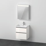 DURAVIT D-Neo Möbel-Set wandhängend 600x480mm mit Waschtisch, Unterbau, Spiegelschrank und LED-Beleuchtung in Eiche
