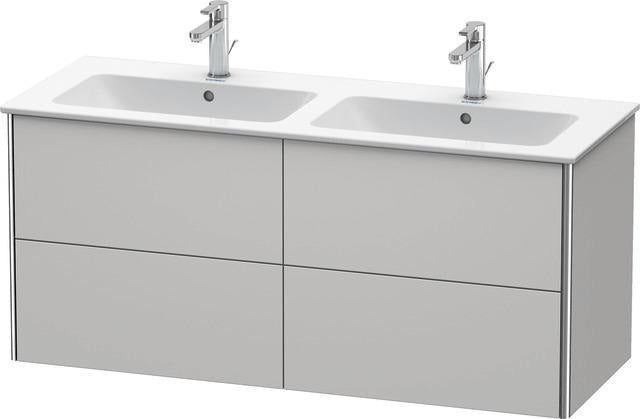 Duravit XSquare Waschtischunterbau 1280 mm, wandhängend, mit Schubkasten und Siphonausschnitt