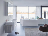 DURAVIT Möbelwaschtisch Happy D.2 1000 mm mit Überlauf und Hahnlochbank, weiß