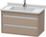 Duravit Ketho Waschtischunterbau wandhängend 800 mm basalt matt mit 2 Schubkästen