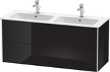 Duravit XSquare Waschtischunterbau 1280 mm, 4 Schubkästen, Betongrau Matt, wandhängend