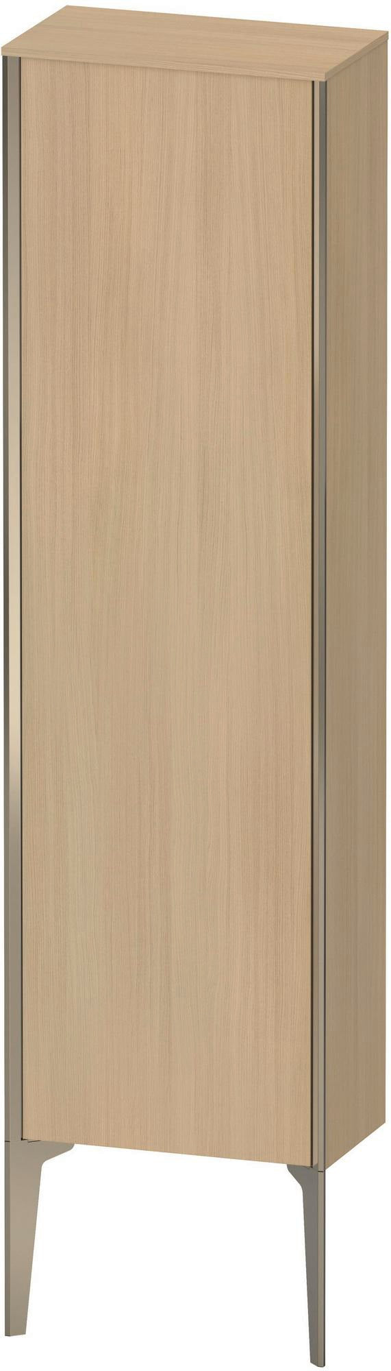 Duravit XViu Halbhochschrank 1330 mm mediterrane Eiche matt – wandhängend mit Tip-on