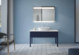 DURAVIT Aufsatzbecken Luv 600 mm weiß mit Hahnlochbank und Halbsäule, ohne Überlauf