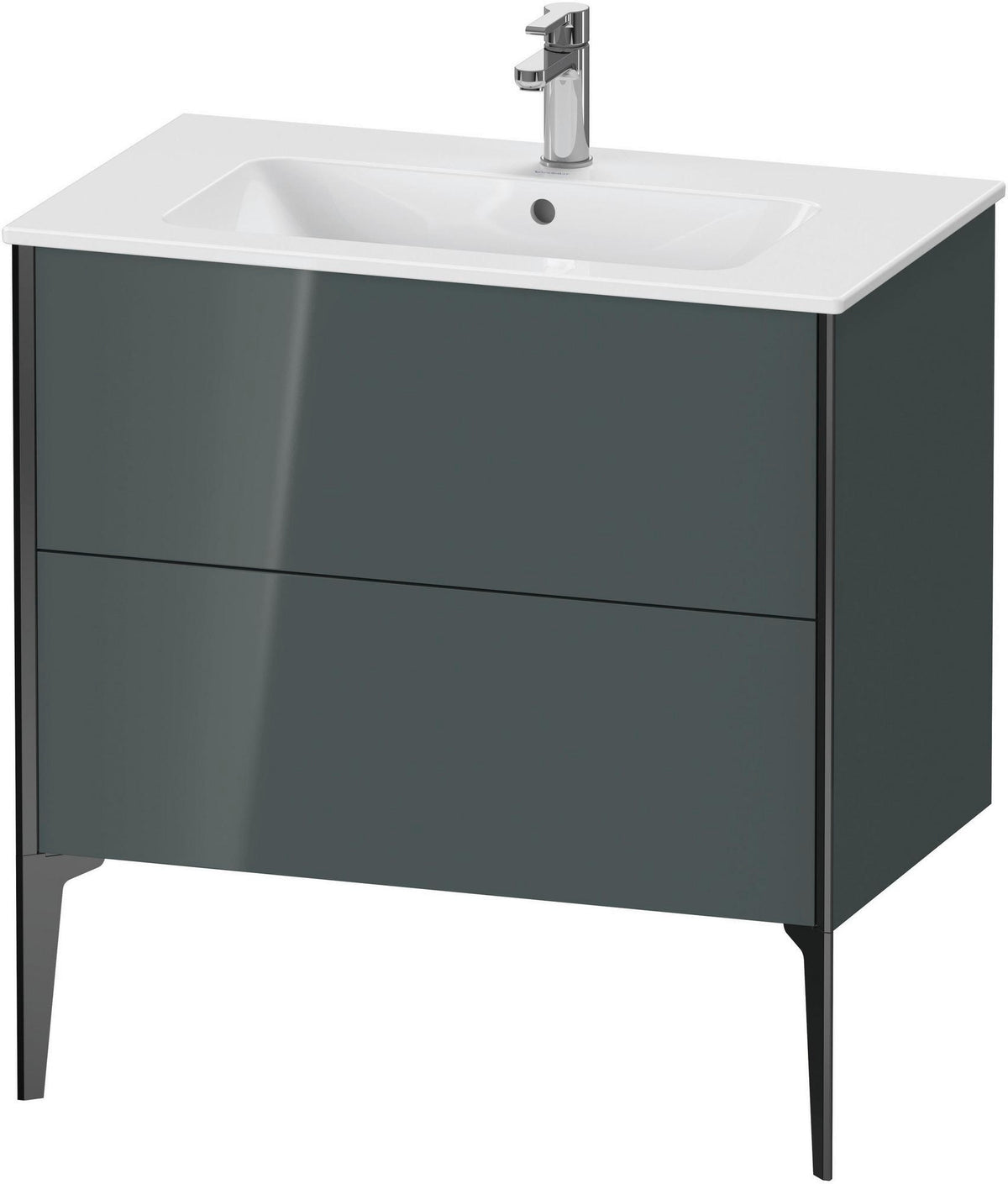 DURAVIT XViu Waschtischunterbau bodenstehend 594x810x480 mm mit 2 Auszügen, weiß matt