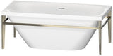 DURAVIT XViu Badewanne 1600x800mm freistehend mit Metallgestell Champagner Matt