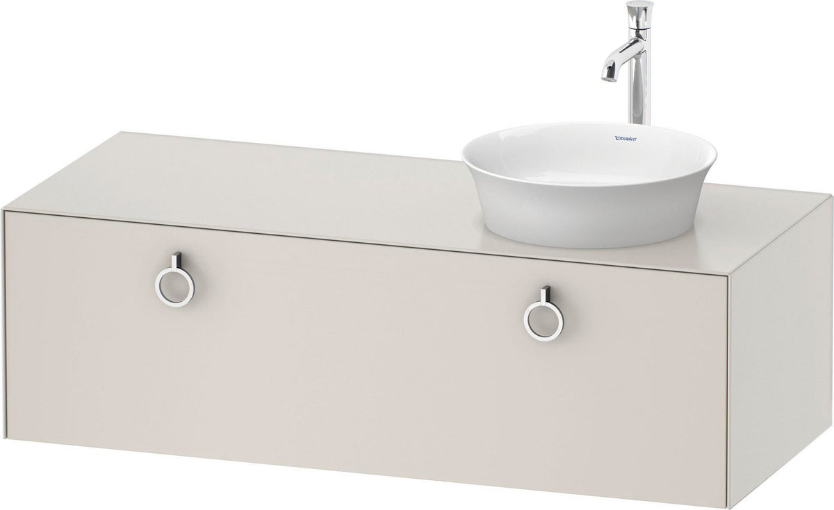 DURAVIT White Tulip Waschtischunterbau 1300 mm wandhängend, 1 Auszug, weiß seidenmatt
