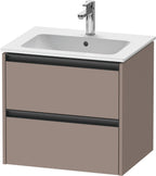 basalt matt / 2 Schubkästen / Waschtischunterbau