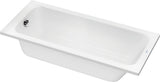 DURAVIT D-Code Einbau-Badewanne 1700x750 mm Weiß mit Überlauf und 1 Rückenschräge