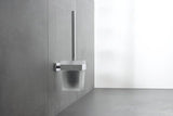 DURAVIT Karree Bürstengarnitur Chrom Wandhängend 95x95x350 mm – Weiß Matt Akzent