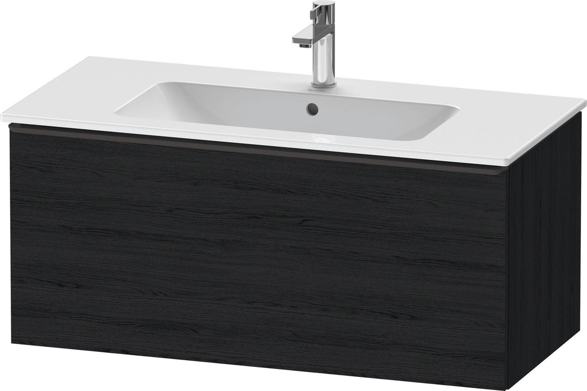 Duravit D-Neo Waschtischunterbau 1010 mm, 1 Auszug, Weiß Matt, Griff Bronze Gebürstet, Wandhängend