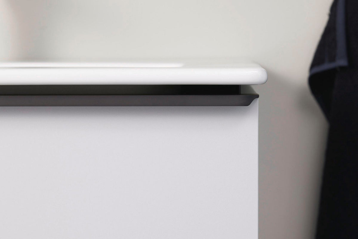 Duravit D-Neo Waschtischunterbau 1010 mm, 1 Auszug, Weiß Matt, Griff Bronze Gebürstet, Wandhängend