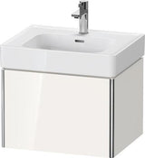 Duravit XSQUARE Waschtischunterbau 584 mm wandhängend mit Auszug – Tast-Senkrecht-Matt
