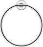 DURAVIT Starck T Handtuchring Chrom 210 mm – Schwenkbar, Verdeckte Befestigung, Rostfreier Stahl