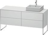 Duravit XSQUARE Waschtischunterbau 1600x400x548mm mit 4 Auszügen, Becken rechts