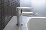 DURAVIT B.1 Einhebel-Bidetmischer Chrom 127 mm Ausladung mit Zugstangen-Ablaufgarnitur