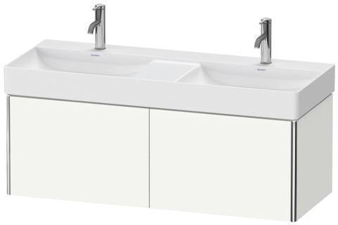 Duravit XSQUARE Waschtischunterbau 1184 mm, 2 Auszüge, weiß matt – für DuraSquare
