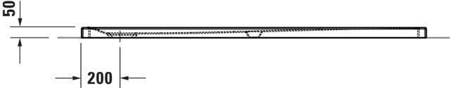 DURAVIT Tempano Duschwanne 1700x700x50 mm Weiß mit Antislip – Bodengleich & Rutschhemmend