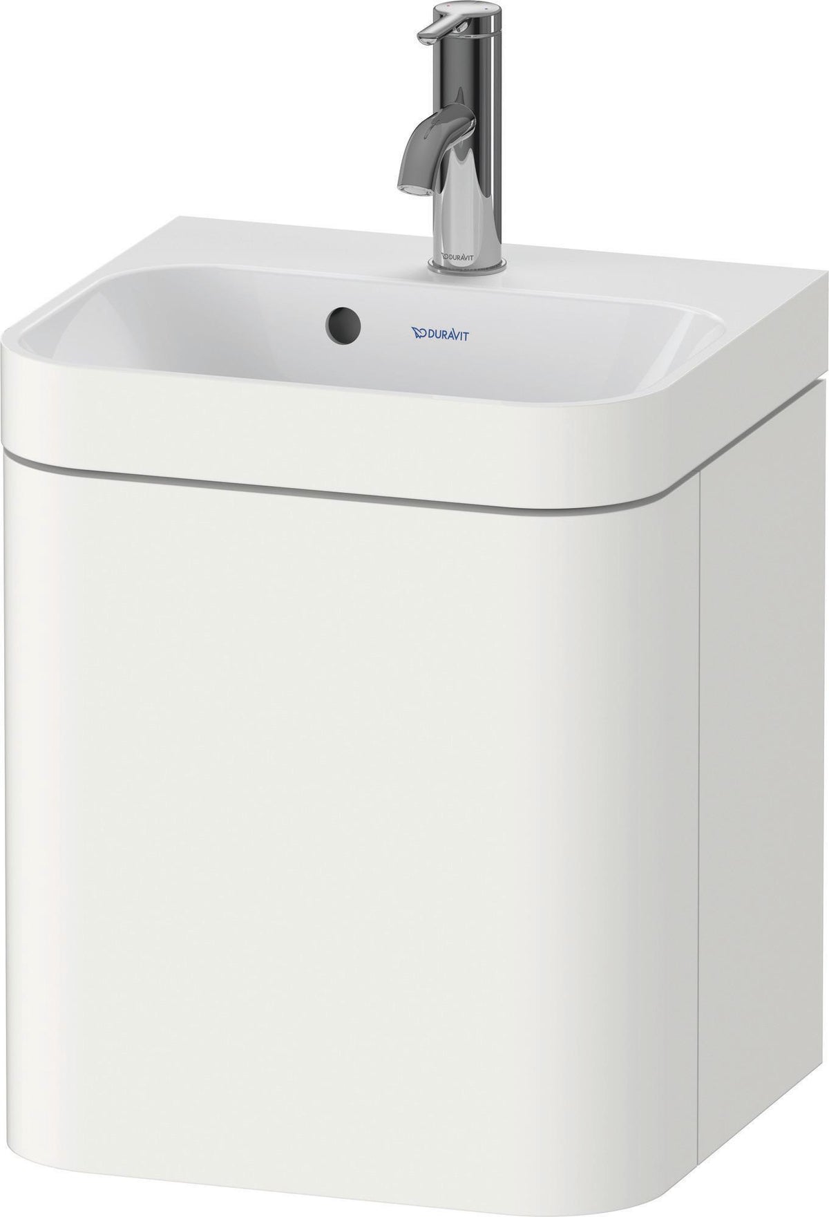 Duravit Happy D.2 c-bonded Waschtischset 400x360x480 mm mit MWT, 1 Tür rechts, Taupe