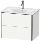 Duravit XSquare Waschtischunterbau 710 mm weiß matt mit Tip-On-Technik