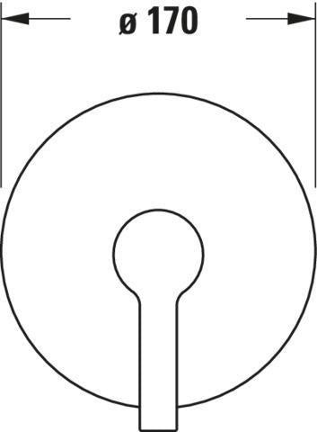 Duravit B.2 Einhebel-Brausemischer Unterputz – Keramikmischsystem, Chrom Hochglanz