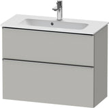 DURAVIT D-Neo Waschtischunterbau 810 mm Eiche Schwarz Bronze, wandhängend, 1 Auszug