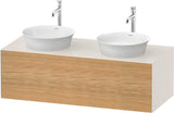 Duravit White Tulip Waschtischunterbau 1300 mm mit Konsolenplatte, Tip-On-Technik und LED-Beleuchtung