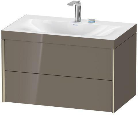 Duravit Möbelwaschtischset XVIU 800x480mm Chaos mit Unterbau wandhängend und Keramikwaschtisch Viu