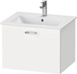 Duravit XBase Waschtischunterbau 600 mm wandhängend, 1 Auszug, weiß matt, mit Soft-Close