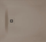 DURAVIT Sustano Duschwanne 1000x700x30 mm Mineralguss Hellgrau Matt – Rechteckig, Rutschhemmend
