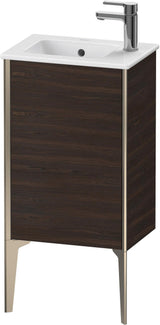 DURAVIT XViu Waschtischunterbau bodenstehend 594 mm Nussbaum Echtholzfurnier 1 Tür links