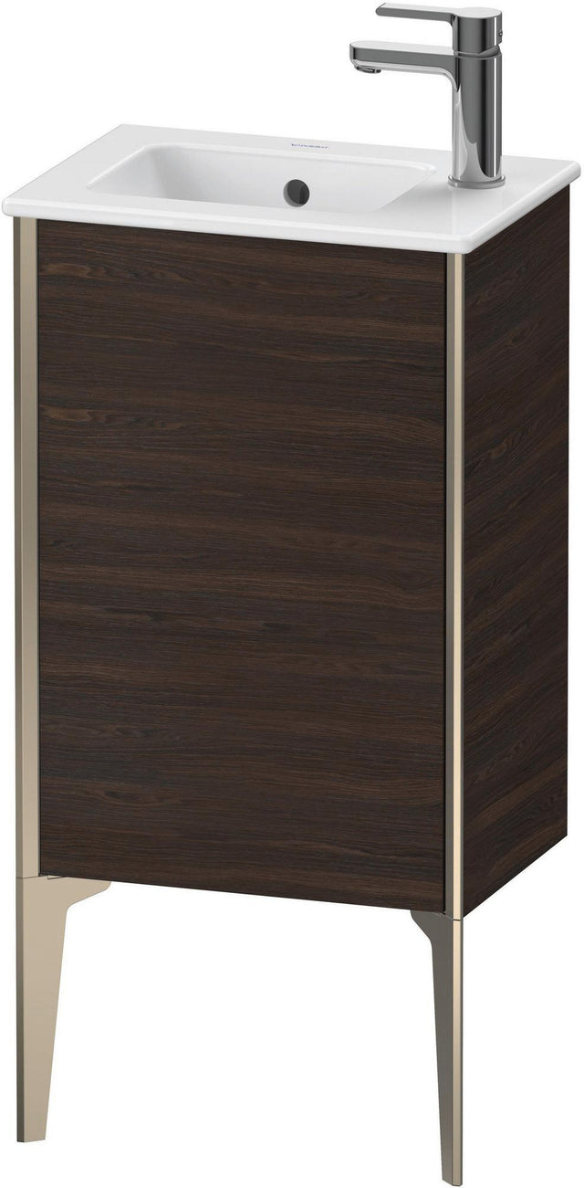 DURAVIT XViu Waschtischunterbau bodenstehend 594 mm Nussbaum Echtholzfurnier 1 Tür links
