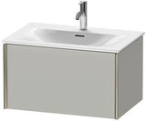 Duravit Waschtischunterbau XVIU 710x397x480mm Nussbaum Mitte – Wandhängend für Viu 234473