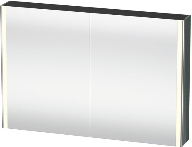 DURAVIT Xsquare Spiegelschrank XS7114 Dolomite Grau 1200 mm mit LED-Beleuchtung und Soft-Close