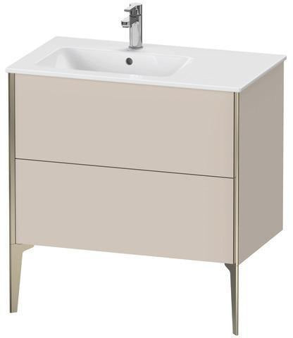 Duravit Waschtischunterbau XVIU 810x834x480mm 2 Auszüge Ahorn mitte Schürze s-matt