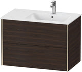 DURAVIT XViu Waschtischunterbau wandhängend 810 mm, 2 Schubkästen, weiß matt