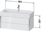 Duravit Waschtischunterbau XVIU 984x397x454mm 2 Schubkästen Programm Charcoal Matt