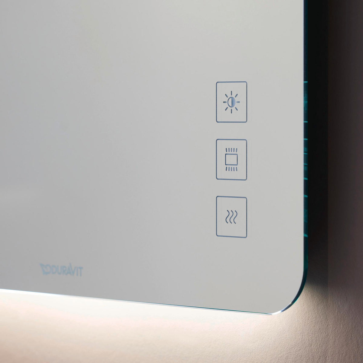 DURAVIT Luv Spiegel 800x1200 mm mit Lichtfeld, Dimmer und Spiegelheizung – Wandmontage