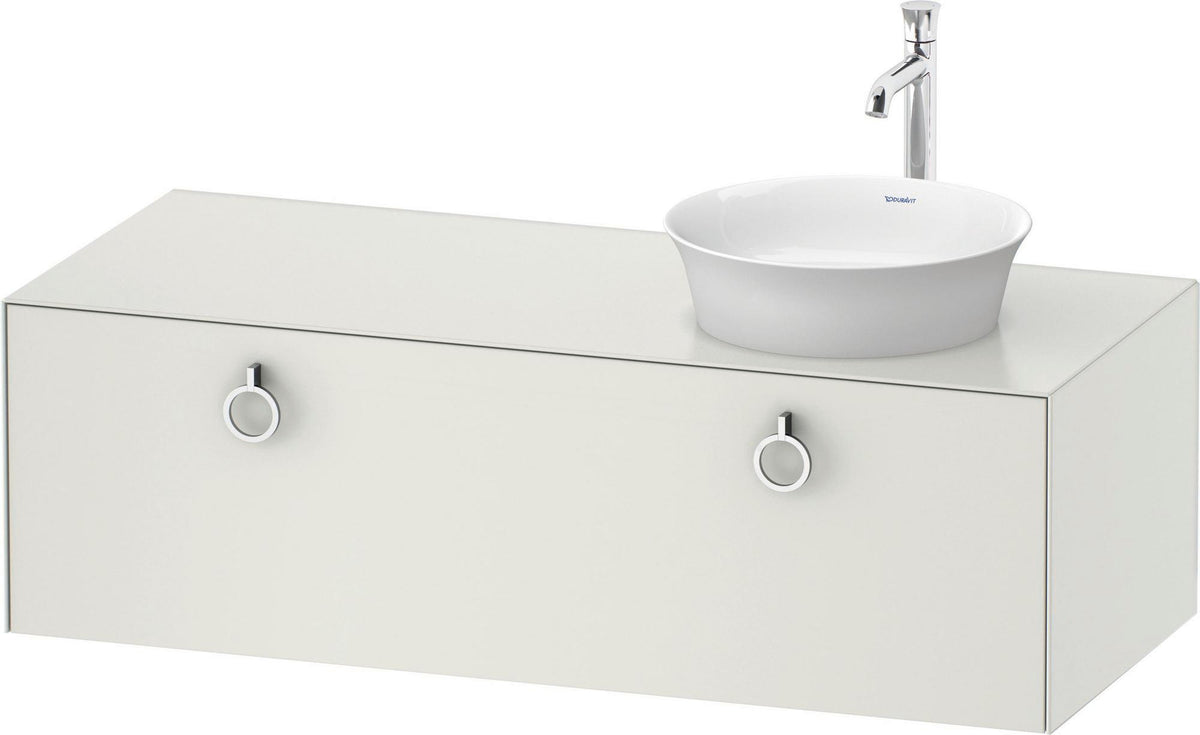 DURAVIT White Tulip Waschtischunterbau 1300 mm wandhängend, 1 Auszug, weiß seidenmatt