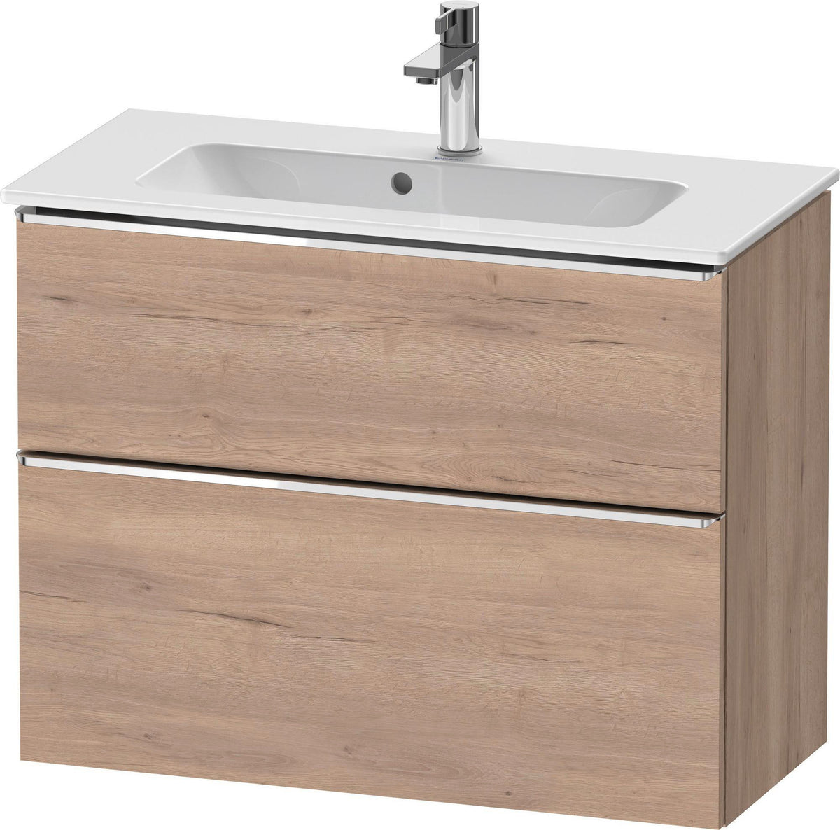 DURAVIT D-Neo Waschtischunterbau 810 mm Eiche Schwarz Bronze, wandhängend, 1 Auszug