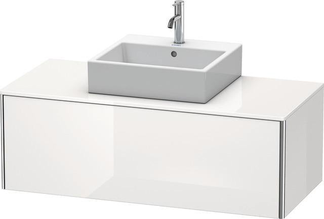 Duravit XSquare Waschtischunterbau 1200 mm wandhängend – Sand-matt mit Konsole
