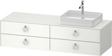 Duravit White Tulip Waschtischunterbau 1600 mm Weiß Seidenmatt mit 4 Schubkästen und LED-Beleuchtung