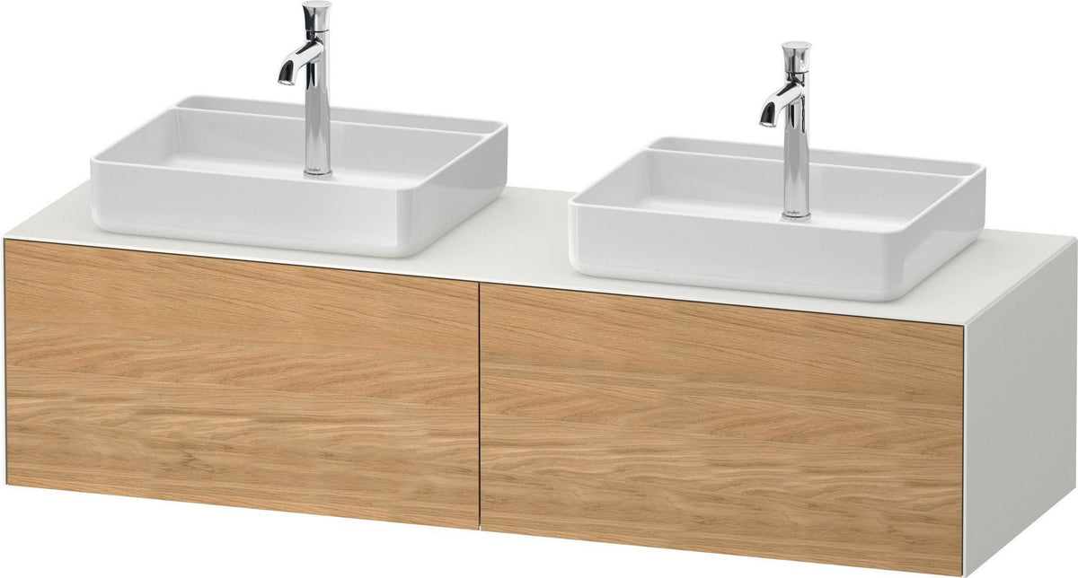 DURAVIT White Tulip Waschtischunterbau 1600 mm wandhängend, 2 Auszüge, weiß seidenmatt