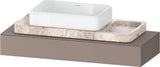 DURAVIT Qatego Konsole 1200 mm, wandhängend, weiß matt, 1 Ausschnitt, Studio F. A. Porsche