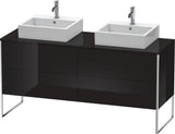 DURAVIT XSquare Waschtischunterbau 1600 mm betongrau matt, 4 Schubkästen, Tip-On, bodenstehend
