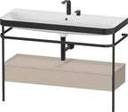 keine Angabe / taupe seidenmatt / mit 2 Hahnlöchern