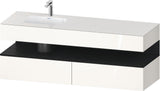 DURAVIT Qatego Studio F. A. Porsche Einbauwaschtisch mit Konsolenwaschtischunterbau 1600 mm Weiß Matt