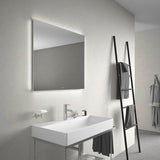Duravit DuraSquare Metallkonsole höhenverstellbar mit Handtuchhalter links/rechts, chrom
