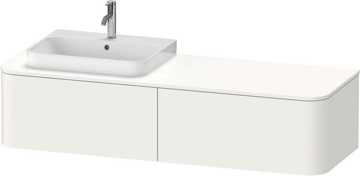 Duravit Happy D.2 Konsolenwaschtischunterbau 1600 mm taupe supermatt mit Tip-On Technik