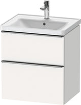 Duravit D-Neo Waschtischunterbau 584 mm betongrau matt mit Auszug und Schubkasten