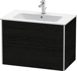 Duravit XSQUARE Waschtischunterbau 810 mm, 2 Schubkästen, s-matt, Eiche Ahorn, für ME by Starck